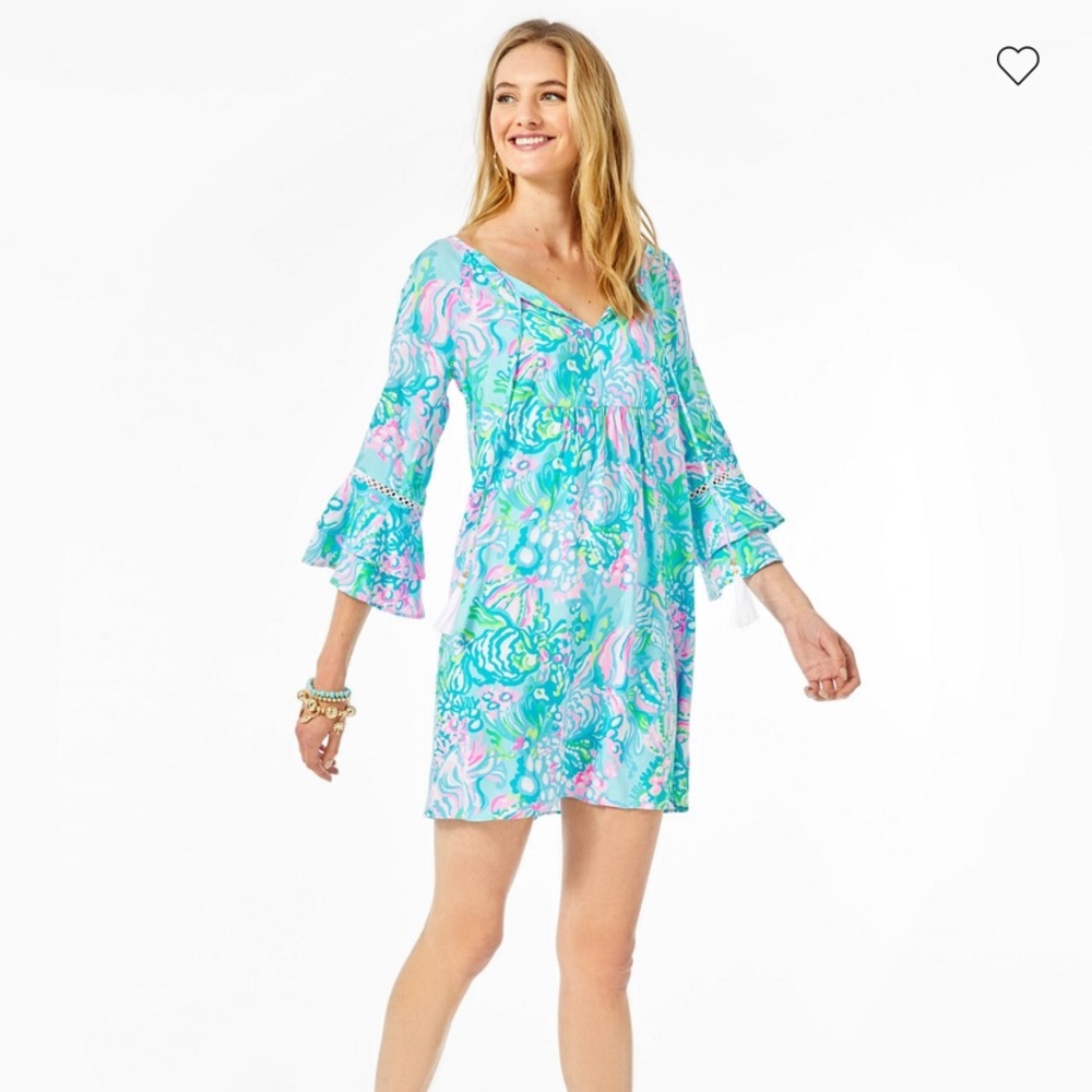 New with tags Azita Tunic Dress Blue Ibiza